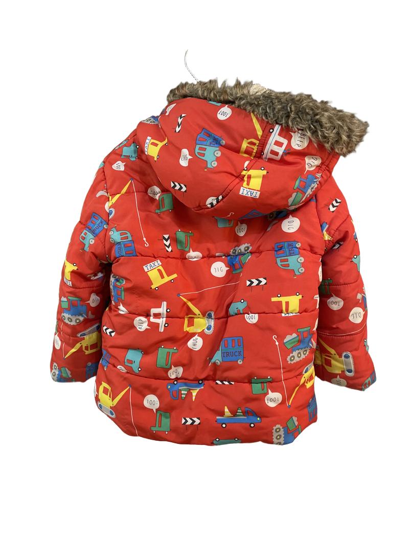 Preloved Mothercare - Red Vehicle Construction Jacket (18-24m)