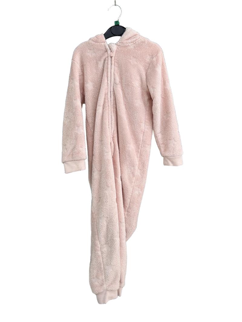 Preloved George - Pink Fleece Unicorn Onesie (5-6y)