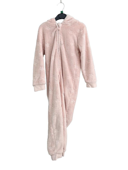 Preloved George - Pink Fleece Unicorn Onesie (5-6y)