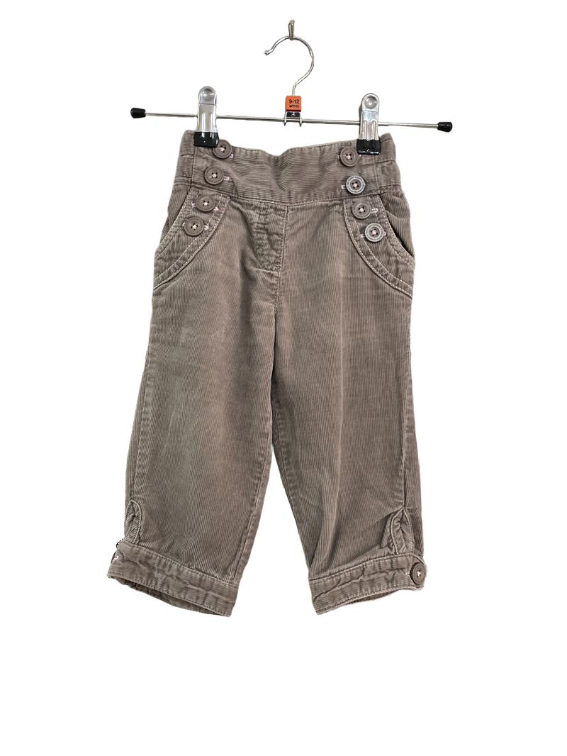 Preloved Next - Beige Corduroy Trousers (9-12m)