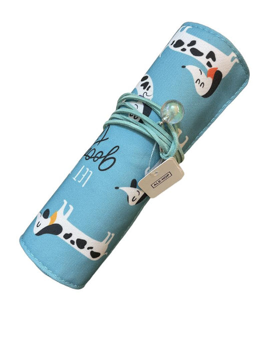 Preloved Toys - Blue Dog Rolling Pencil Case, NEW - Ale-Hop