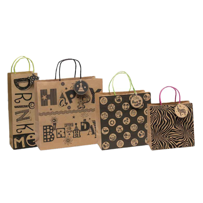 Eco-friendly Love The Earth Doodles Gift Bags FSC™ Sustainable