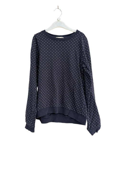 Preloved H&M - Navy Polka Dot Lightweight Jumper (9-10y)