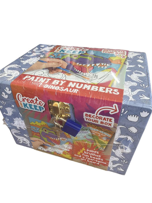 Preloved Toys - Paint By Numbers Dinosaur Box, NEW In Packaging - Bookoli