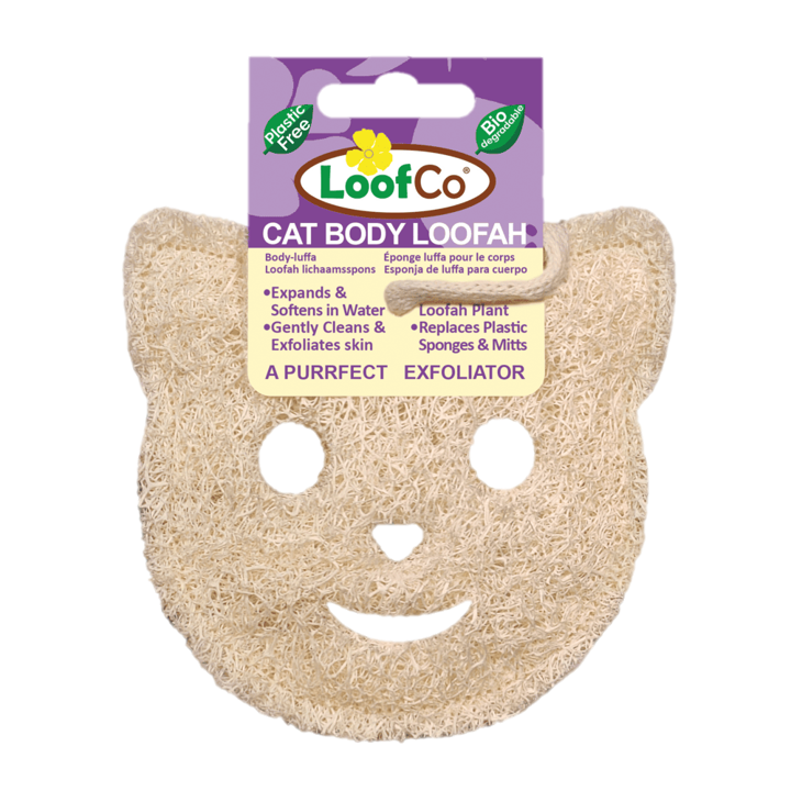 ecoLiving Loofco Bath Time Cat Loofah