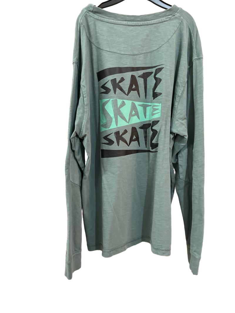 Preloved John Lewis - Green Skate Long-sleeved T Shirt (12-13y)