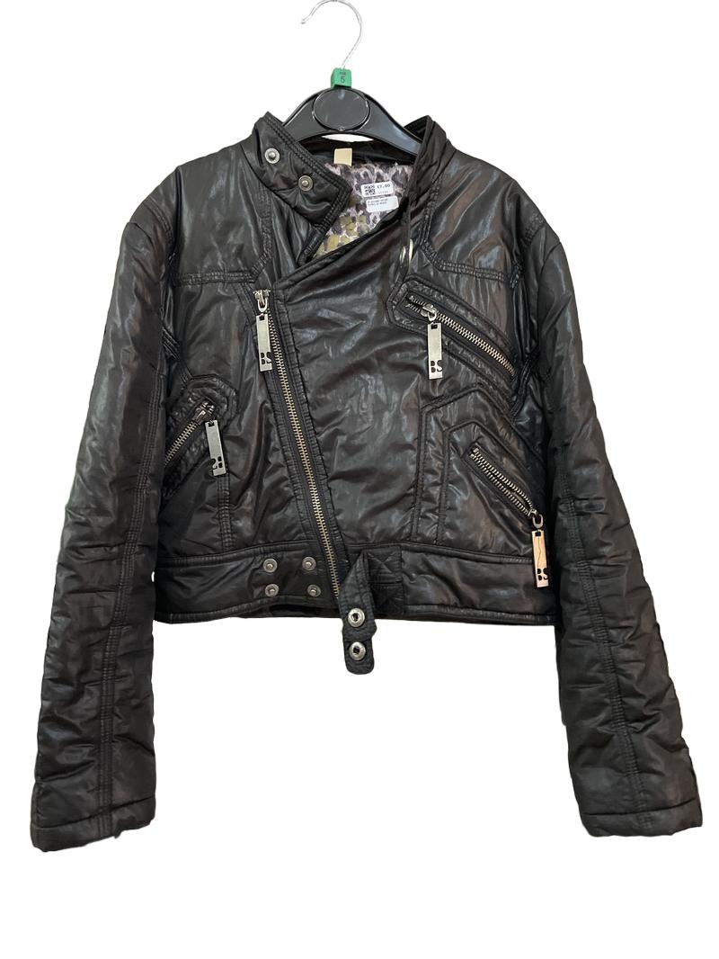 Preloved Unknown Brand - Black Moto Jacket (5-6y)