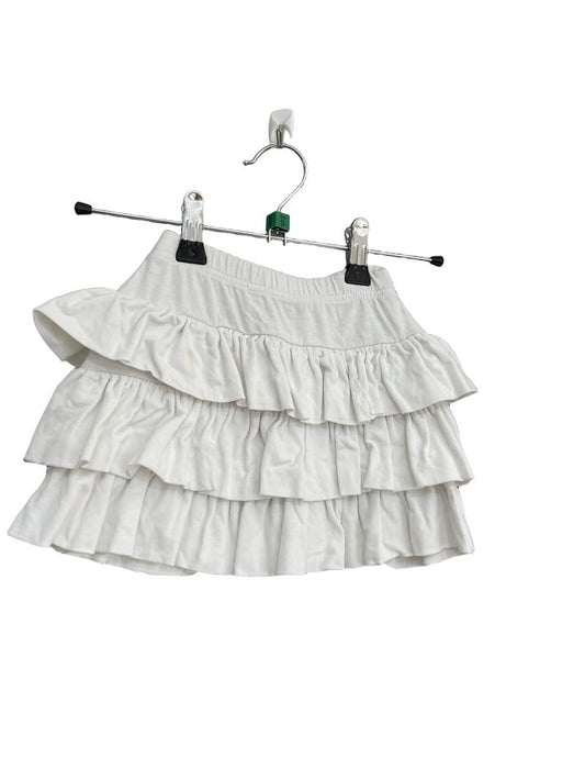 Preloved OVS - White Tiered Skirt (5-6y)