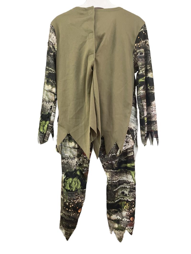Preloved Tu - Camouflage Skeleton Costume. (5-6y)