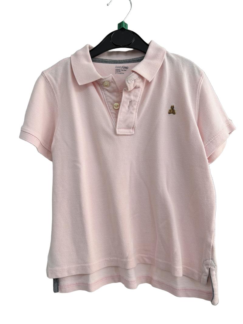Preloved Baby Gap - Pink Polo Shirt (5-6y)