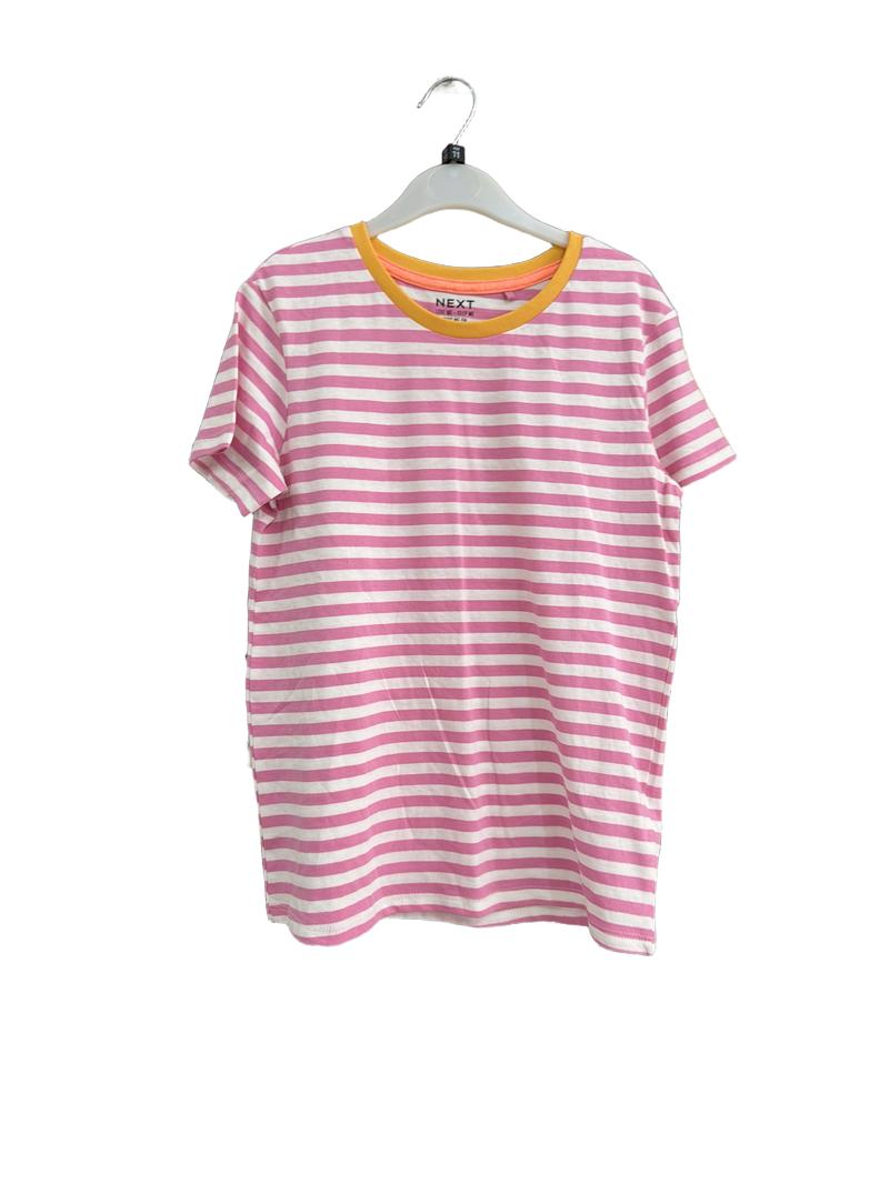 Preloved Next - Pink Striped T Shirt (11-12y)