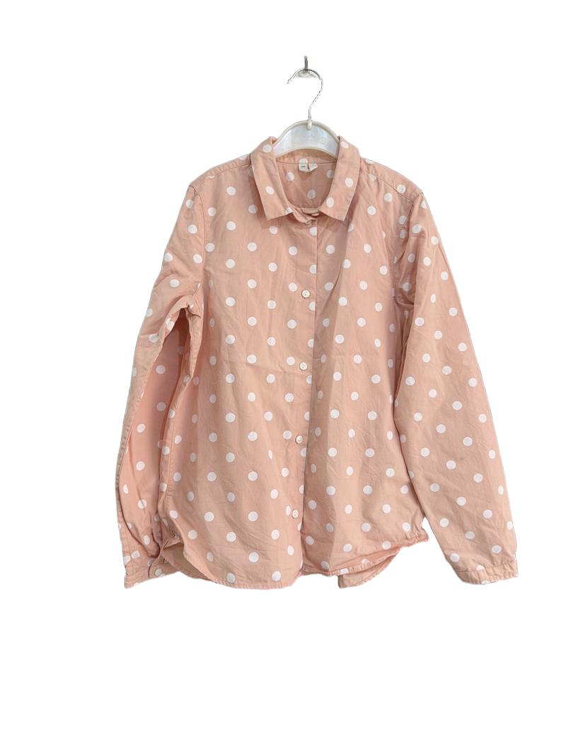Preloved Arket - Pink Spotty Long Sleeve Shirt. 140 Cm (10-11y)