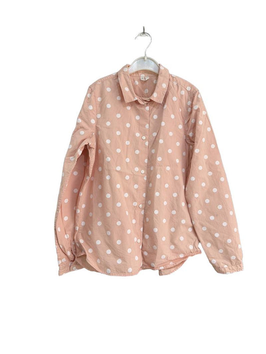 Preloved Arket - Pink Spotty Long Sleeve Shirt. 140 Cm (10-11y)