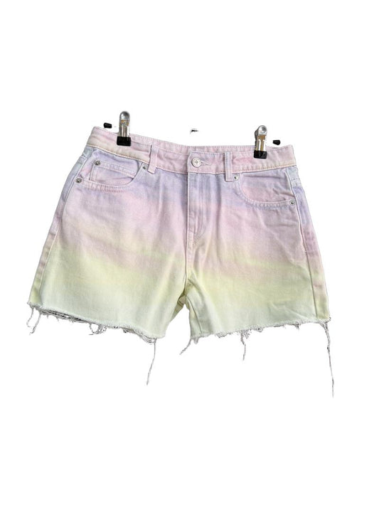 Preloved Marks & Spencer - Pastel Multicolour Cutoff Denim Shorts (11-12y)