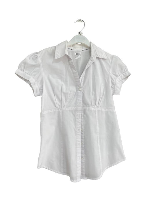 Preloved Unknown Brand - White Short-sleeved School Uniform Shirt, 30" (9-10y)