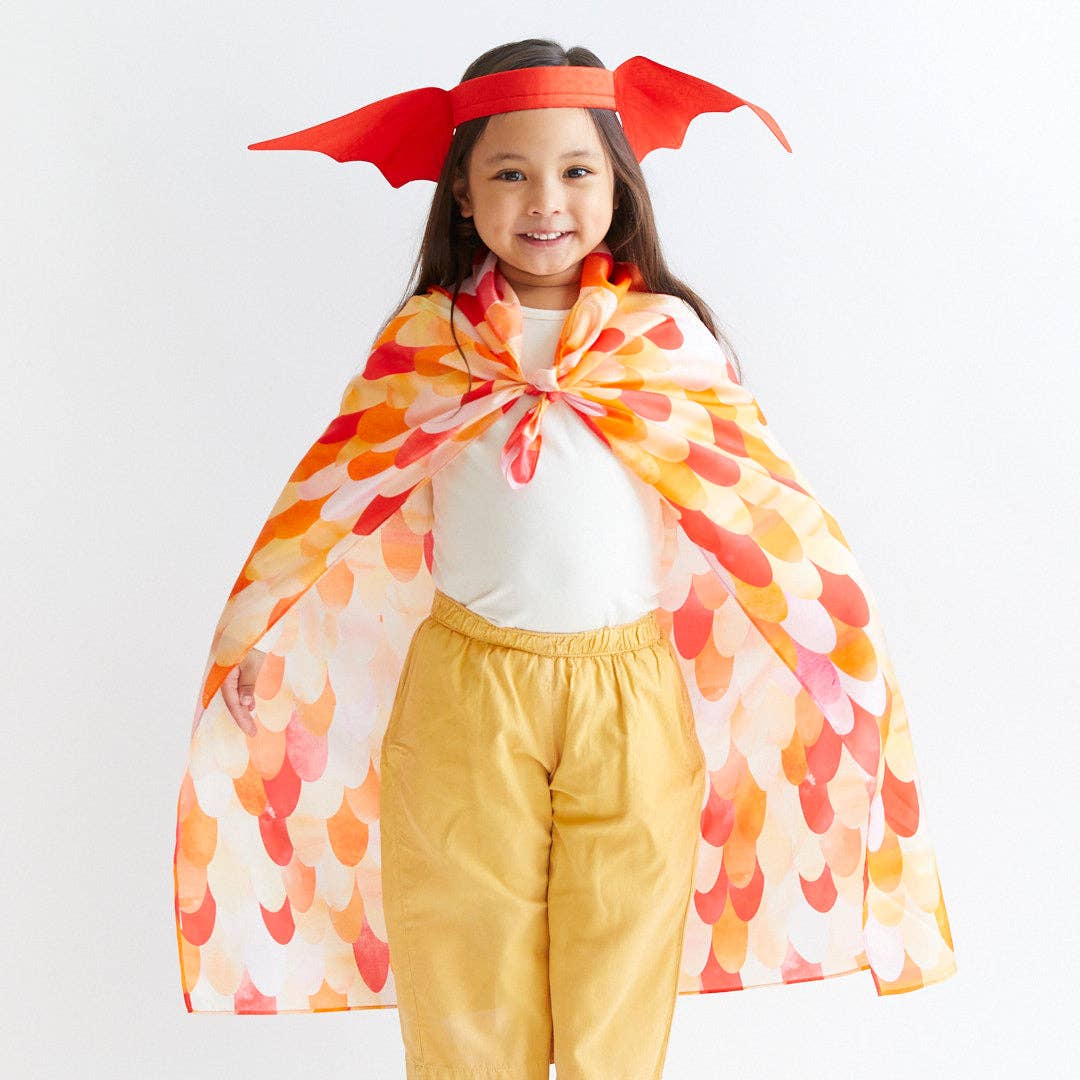 Sarah's Silks - Red Dinosaur Playsilk