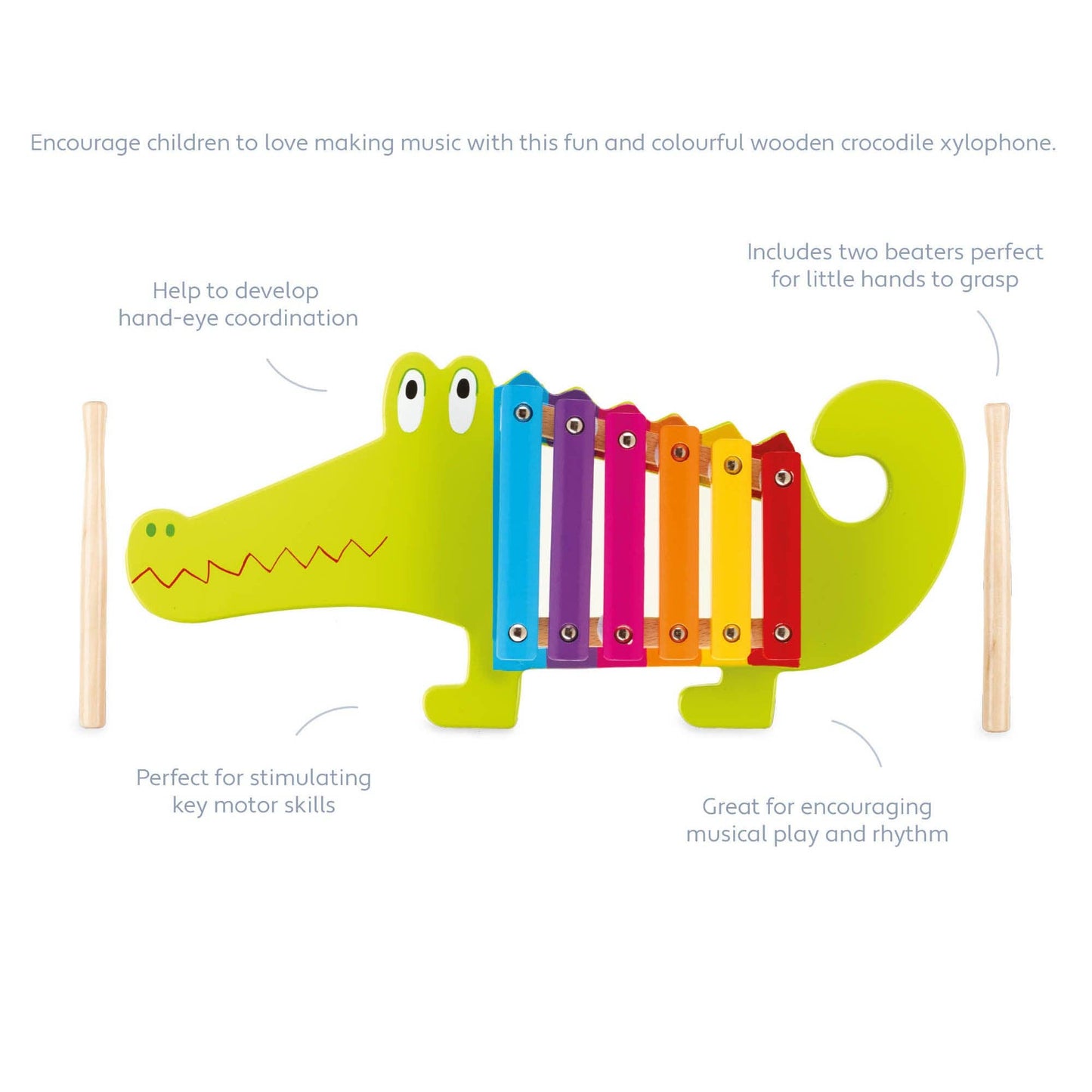 Crocodile Wooden Xylophone