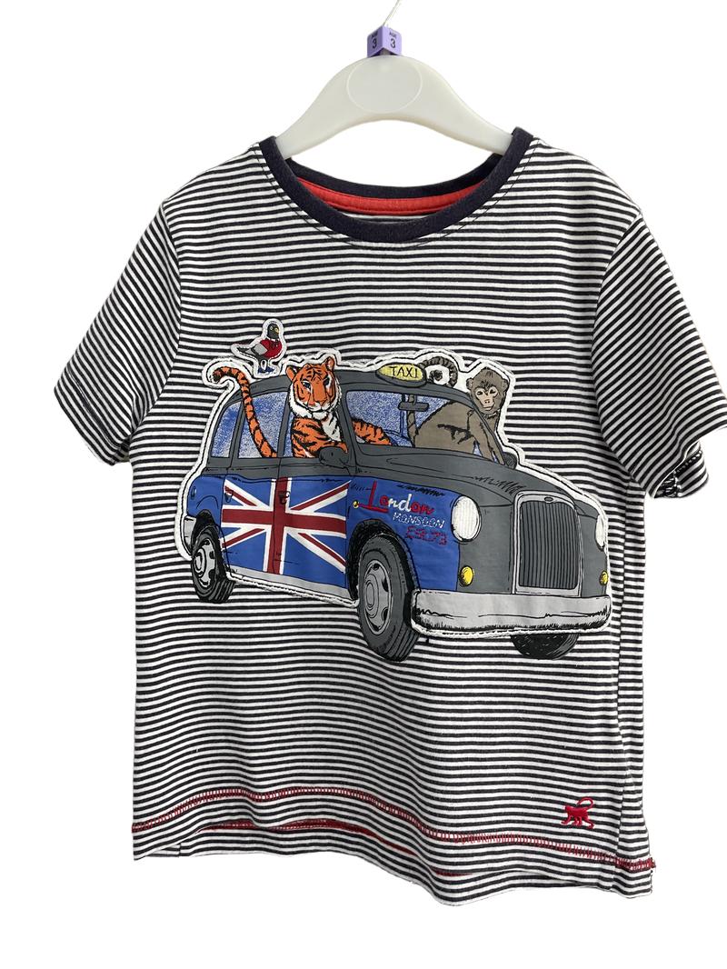 Preloved Monsoon - London Animal Taxi Print T-shirt (3-4y)