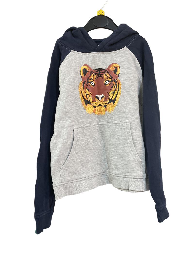 Preloved Mountain Warehouse - Grey And Navy Tiger Hoodie. (7-8y)