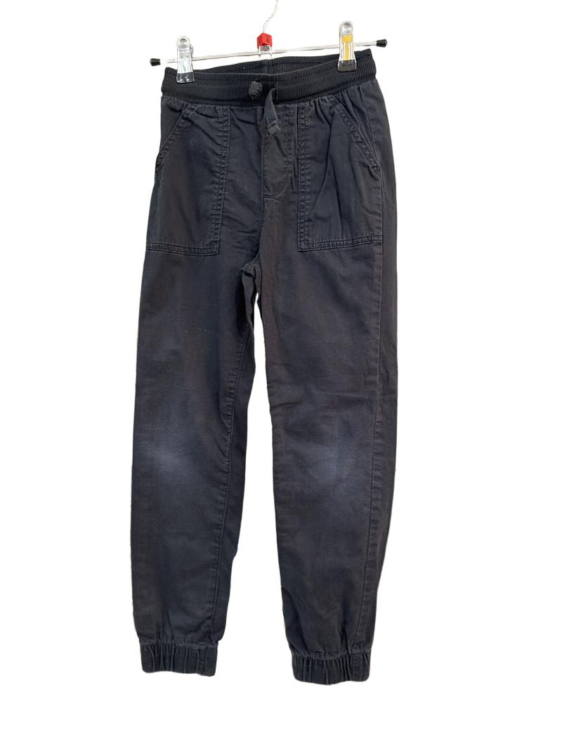 Preloved Jumping Beans - Black Drawstring Joggers, 8 Slim (8-9y)