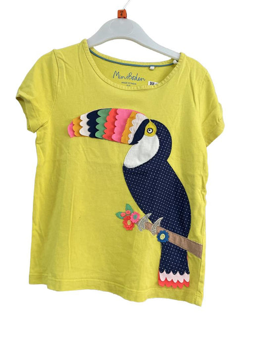 Preloved Mini Boden - Yellow Toucan Applique T Shirt (4-5y)