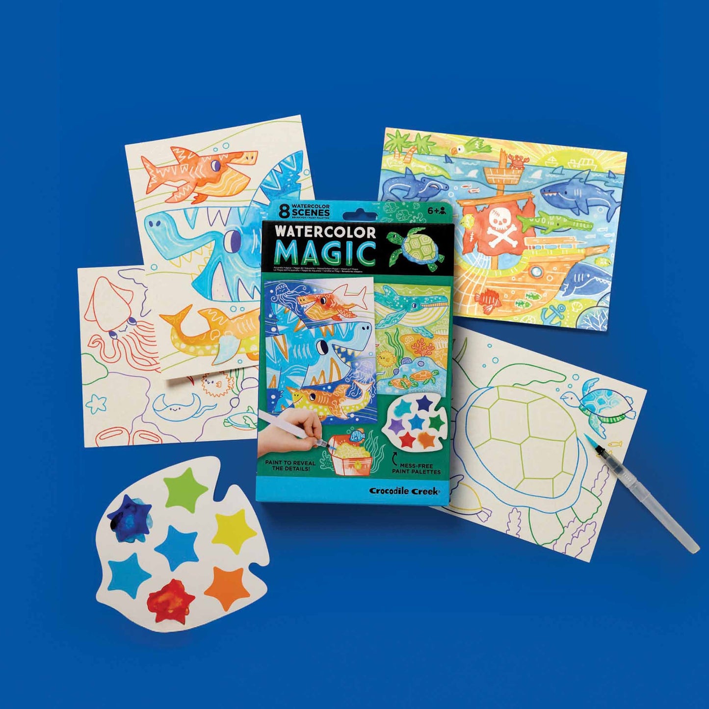 Crocodile Creek Magic Watercolour Ocean Adventure  Art Set
