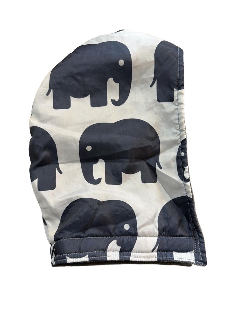 Preloved Bundle Bean - Babywearing Fleece-lined Cover - GREY ELEPHANT