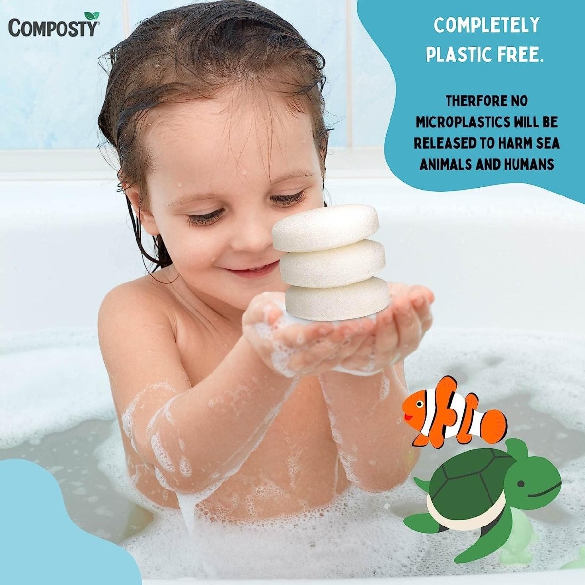 Super-Soft Baby Bath Sponges – 3 Pack (online only)