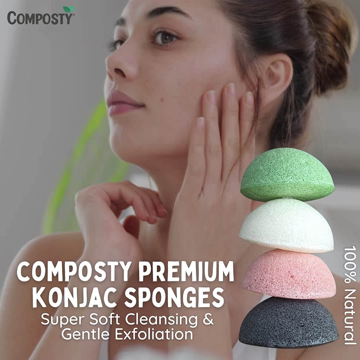Konjac Facial Sponges – 4 Pack (online only)