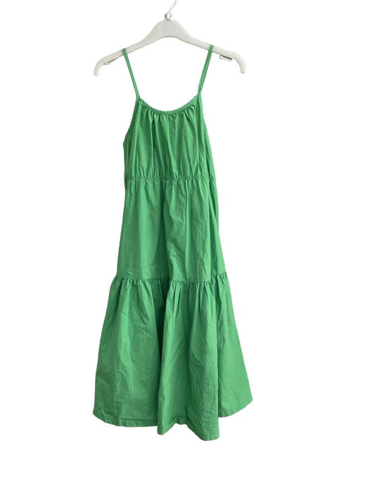 Preloved Zara - Green Tiered Sleeveless Dress (9-10y)