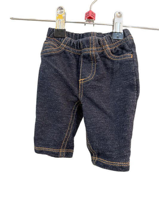 Preloved Carter's - Blue Jean Newborn Leggings (0-3m)