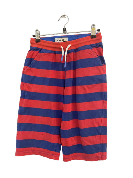 Preloved Mini Boden - Blue Red Stripe Shorts 3/4 Length Trousers (11-12y)