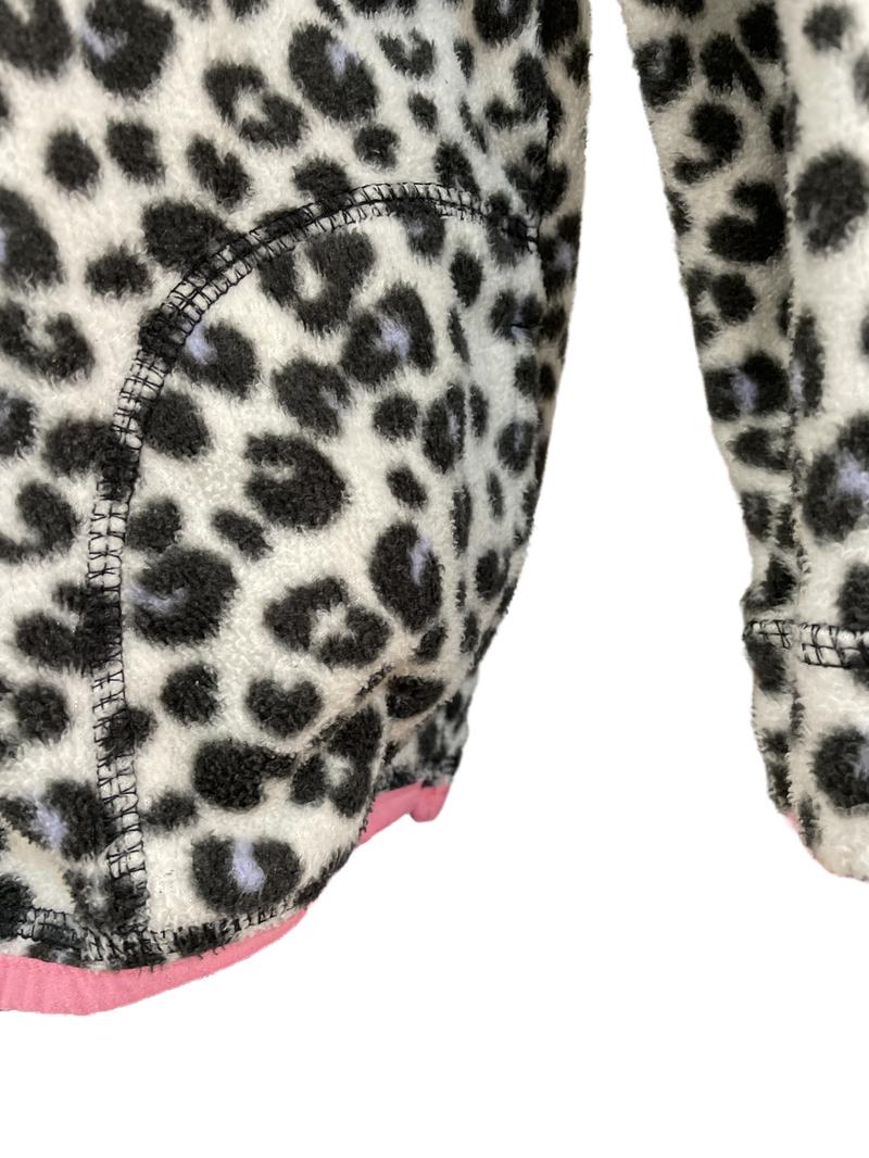 Preloved Marks & Spencer - Leopard Print Half-zip  Fleece (4-5y)