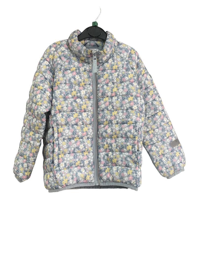Preloved Polarn O. Pyret - Blue Floral Lightweight Puffer Jacket (5-6y)