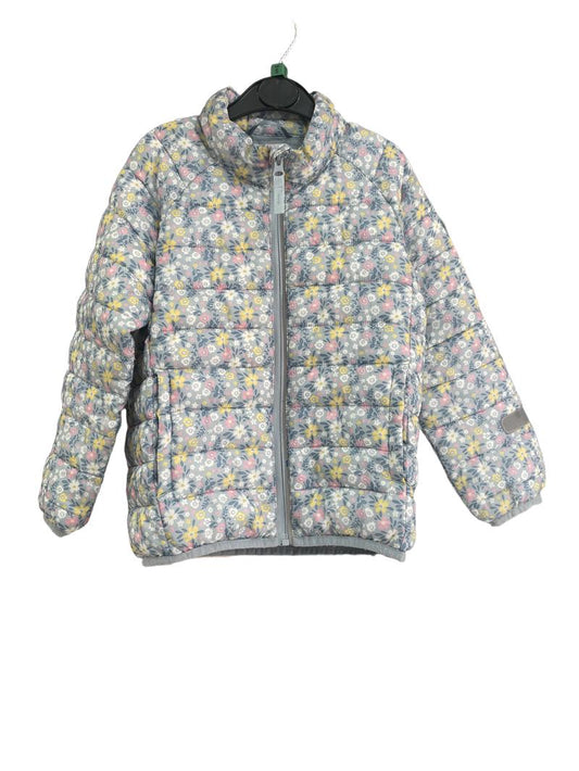 Preloved Polarn O. Pyret - Blue Floral Lightweight Puffer Jacket (5-6y)