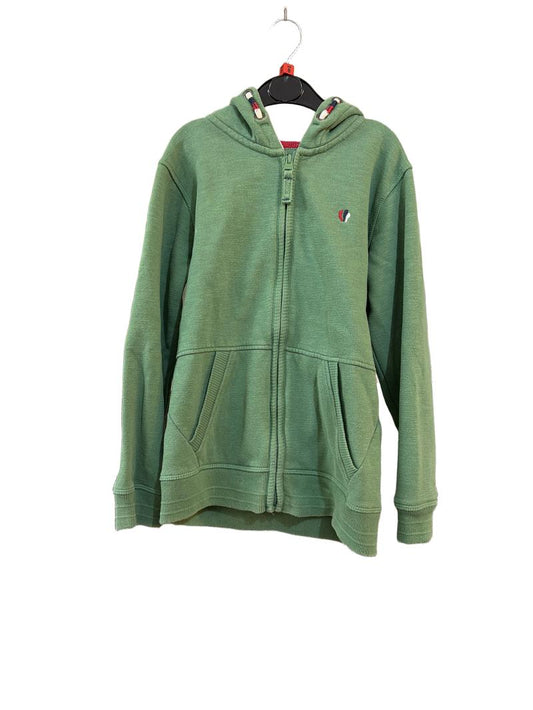 Preloved Fatface - Green Dinosaur Hoodie, Full Zipper (8-9y)