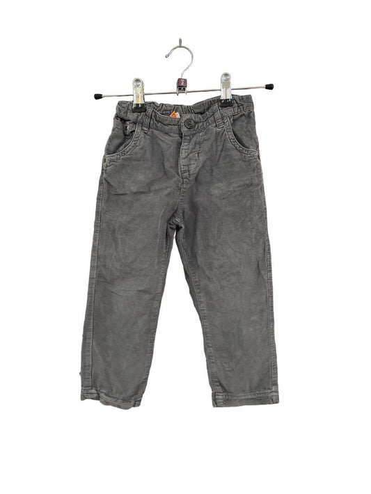 Preloved Waitrose Mini - Gray Corduroy Trousers (2-3y)