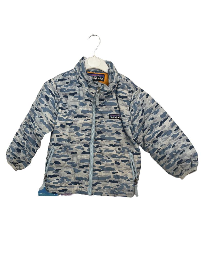 Preloved Patagonia - Blue Camo Print Puffer Jacket (2-3y)