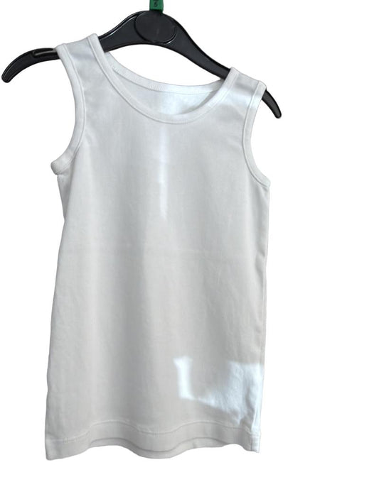 Preloved Marks & Spencer - White Vest 2 (5-6y)