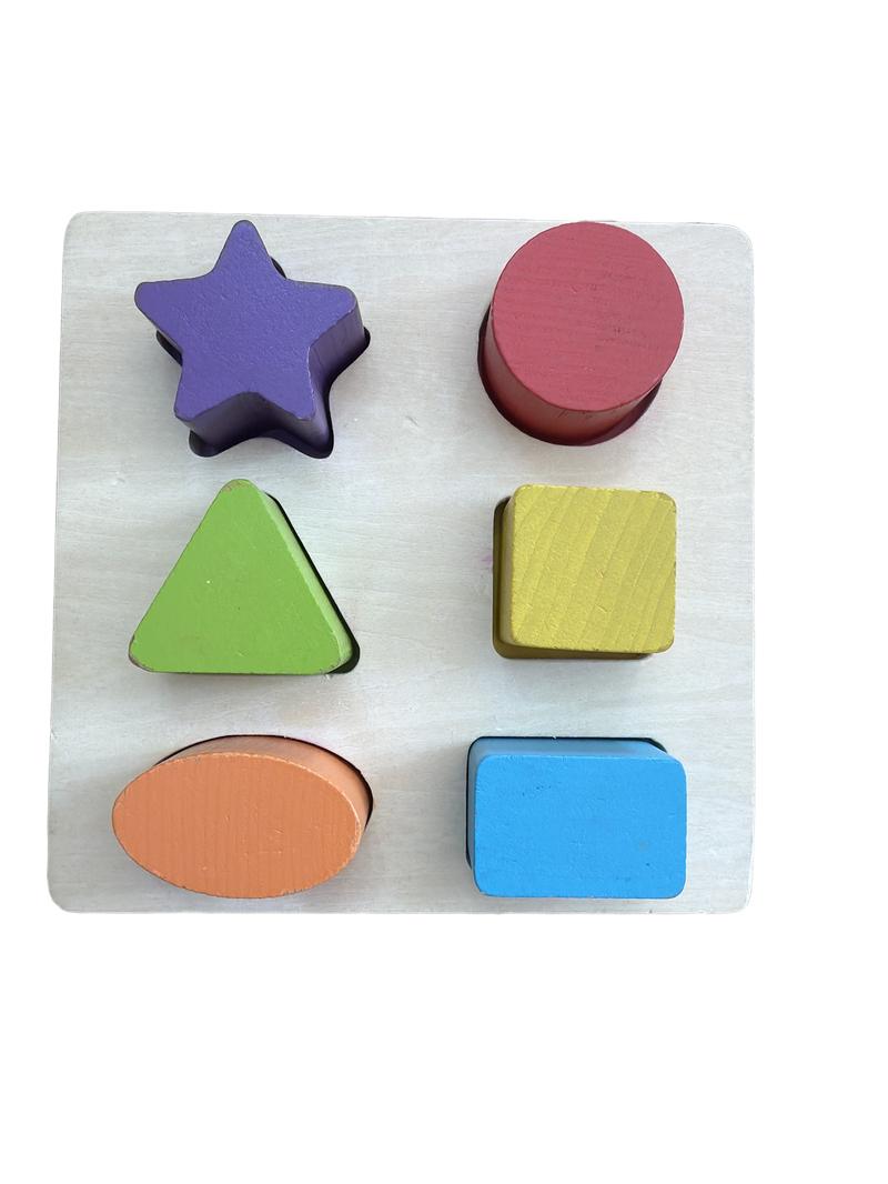 Preloved Toys - Wooden Shape Puzzle - John Lewis