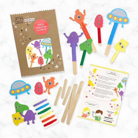 Make Your Own Space Monster Puppets