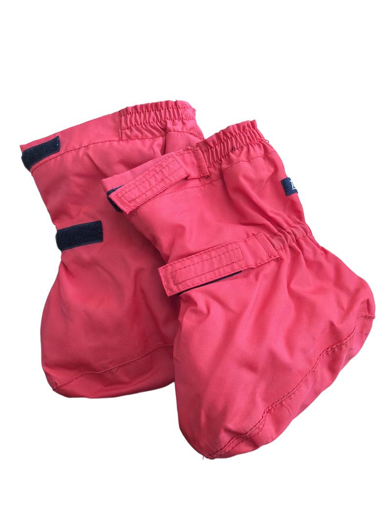 Preloved PlayTogs - Red Waterproof Fleece-lined Infant Booties
