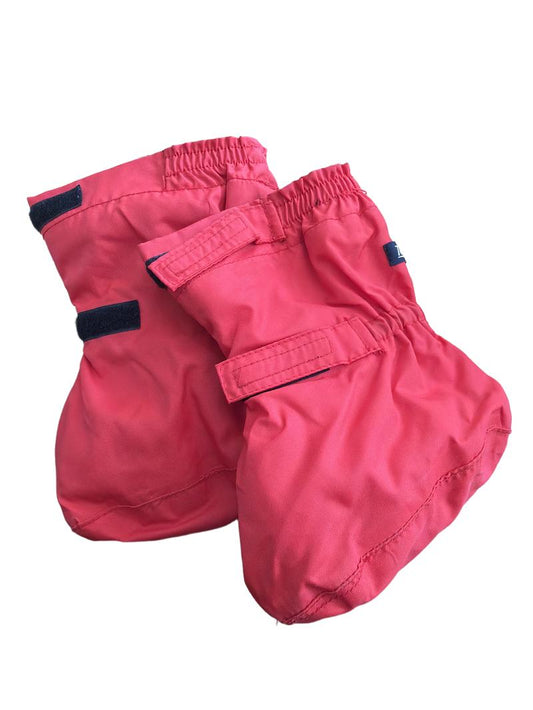 Preloved PlayTogs - Red Waterproof Fleece-lined Infant Booties