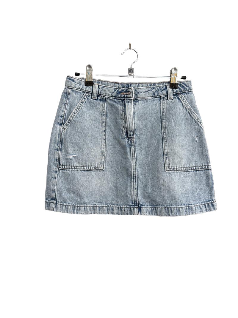 Preloved Next - Distressed Denim Skirt (12-13y)