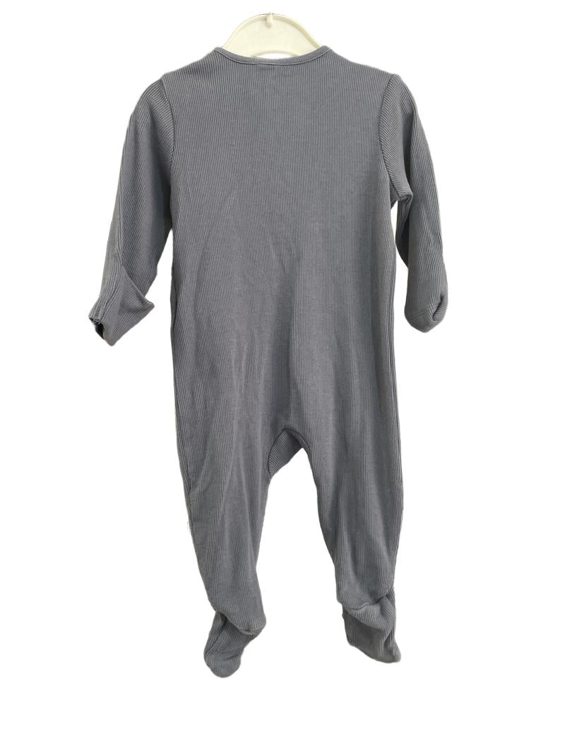 Preloved Marks & Spencer - Blue Zip Up Sleepsuit. (3-6m)