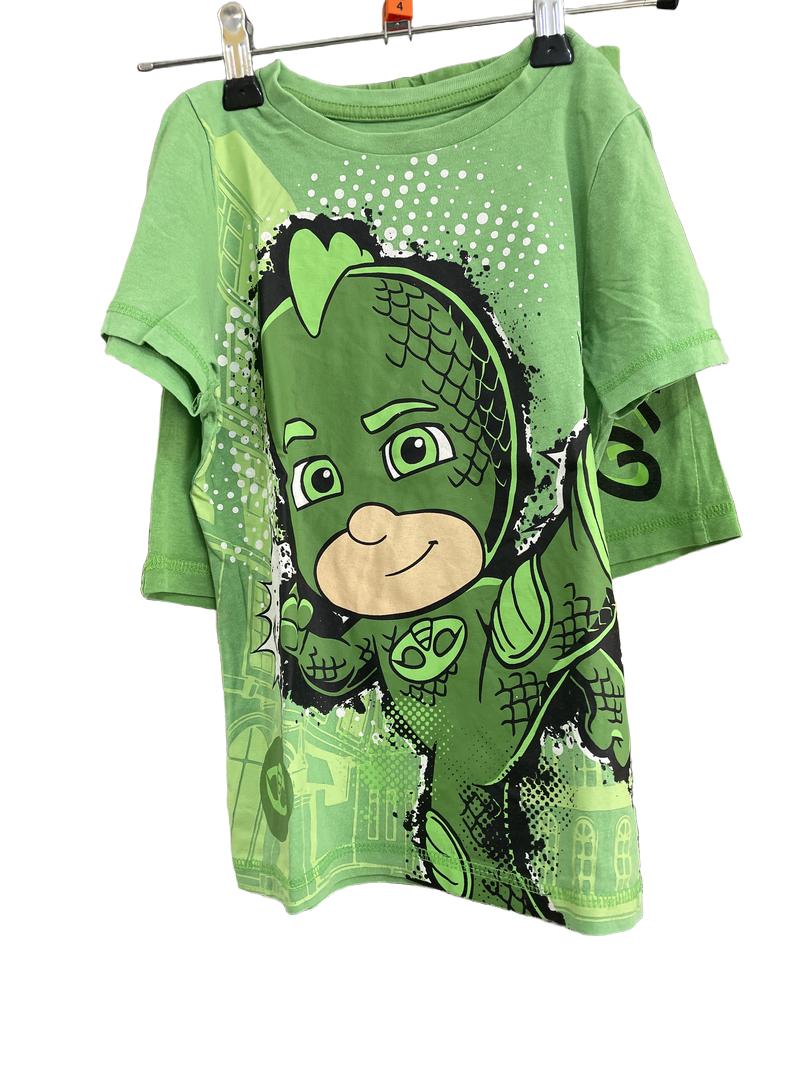 Preloved George - Green Character Short-sleeved Pyjamas (4-5y)