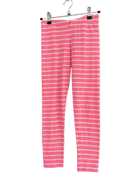 Preloved Marks & Spencer - Pink White Stripe Leggings (9-10y)