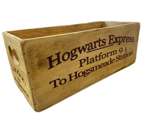 Preloved Toys - Hogwarts Express Wooden Crate Box - Unknown Brand