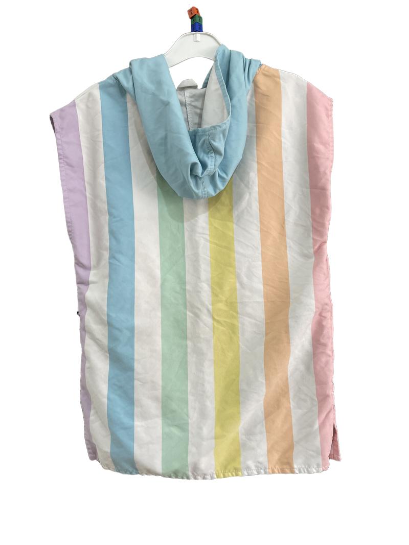 Preloved Dock & Bay - Pastel Stripe Quick Dry Poncho (4-5y, 5-6y, 6-7y)