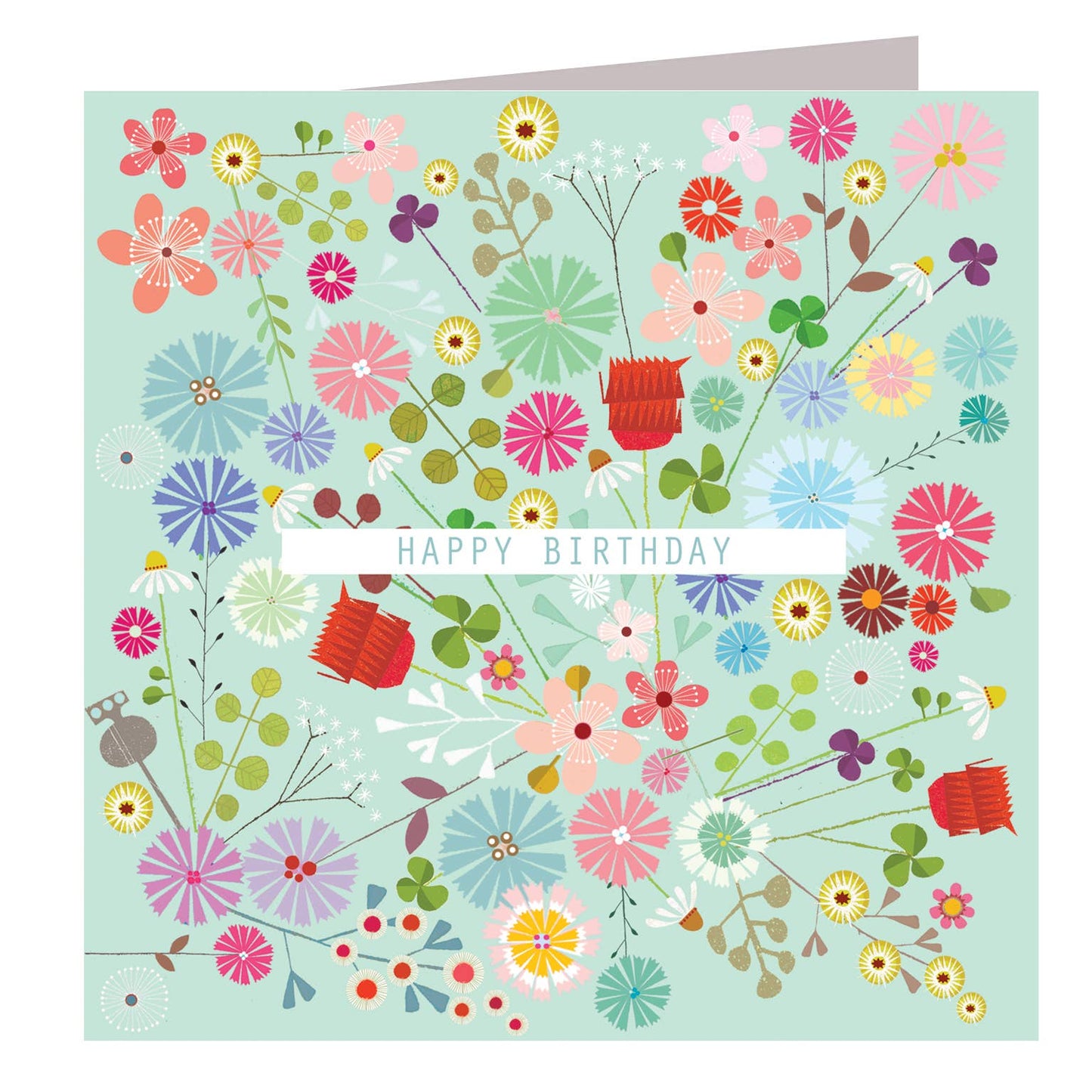 FL20 Floral Explosion Birthday Card